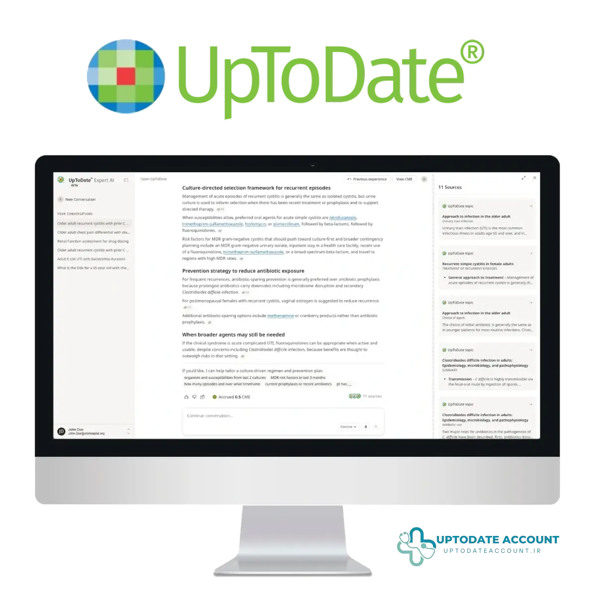 آپتودیت آنلاین، دسترسی به سایت uptodate و آپتودیت فارسی