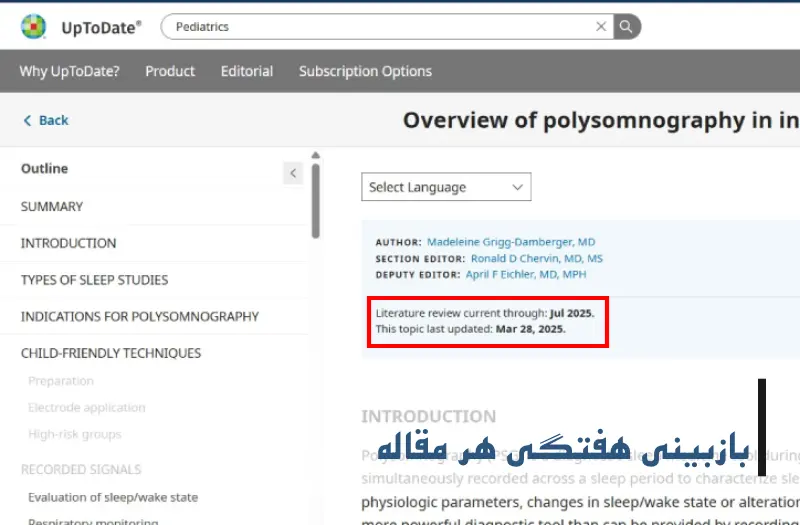 بازبینی هفتگی هر مقاله در آپتودیت کامل