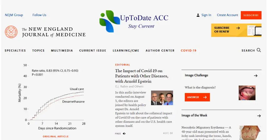 NEJM برای پزشکان و دانشجویان